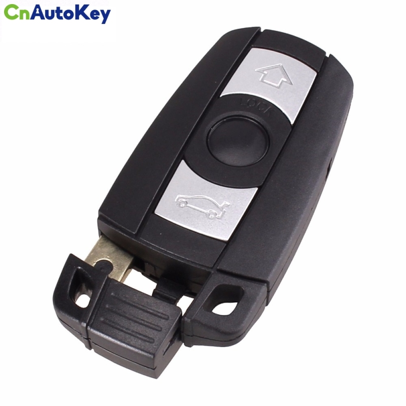 CS006013 Smart Key Shell Blade Fob For BMW 1 3 5 6 7 Series E90 E91 E92 E60 3 Button Remote Key Case With Logo
