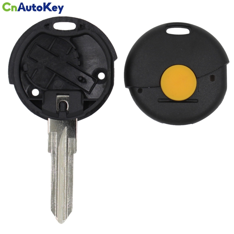 CS002002 1 Button Remote Car Key Shell For Benz Smart Fortwo 1998-2012 Replacement Car Key Case Uncut Blade Flip Car Key Cover