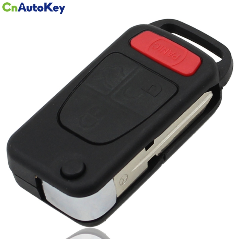 CS002028 4 Button Remote Key Fob Shell Case With Uncut Blade For Mercedes For Benz ML320 SL500 SLK230 SL500