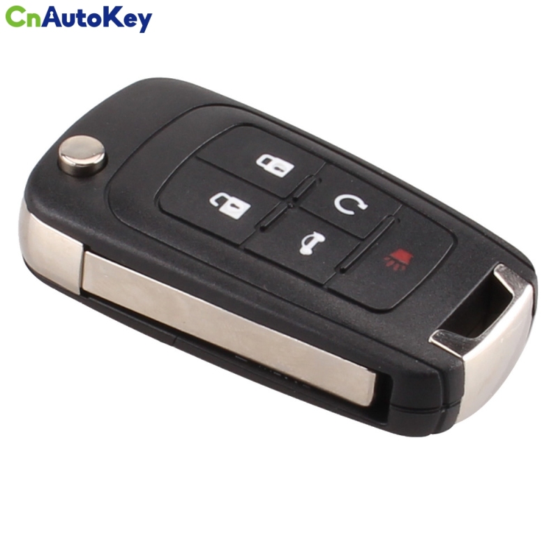 CN013005 315Mhz 13500224 Auto flip remote car key 5 button HU100 key blade FCC V27 01080514 for Buick Chevrolet remtekey