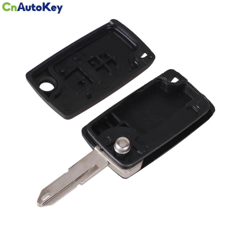 CS009003 Modified New Style 2 Buttons Folding Key Blank Remote Case Cover For Peugeot 206 306 406 Flip Key Shell