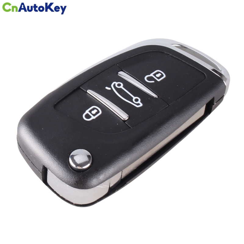 CS009026 3 Button Car Styling Key Cover Flip Key Shell For PEUGEOT 406 307 107 207 Partner CE0536 Modified