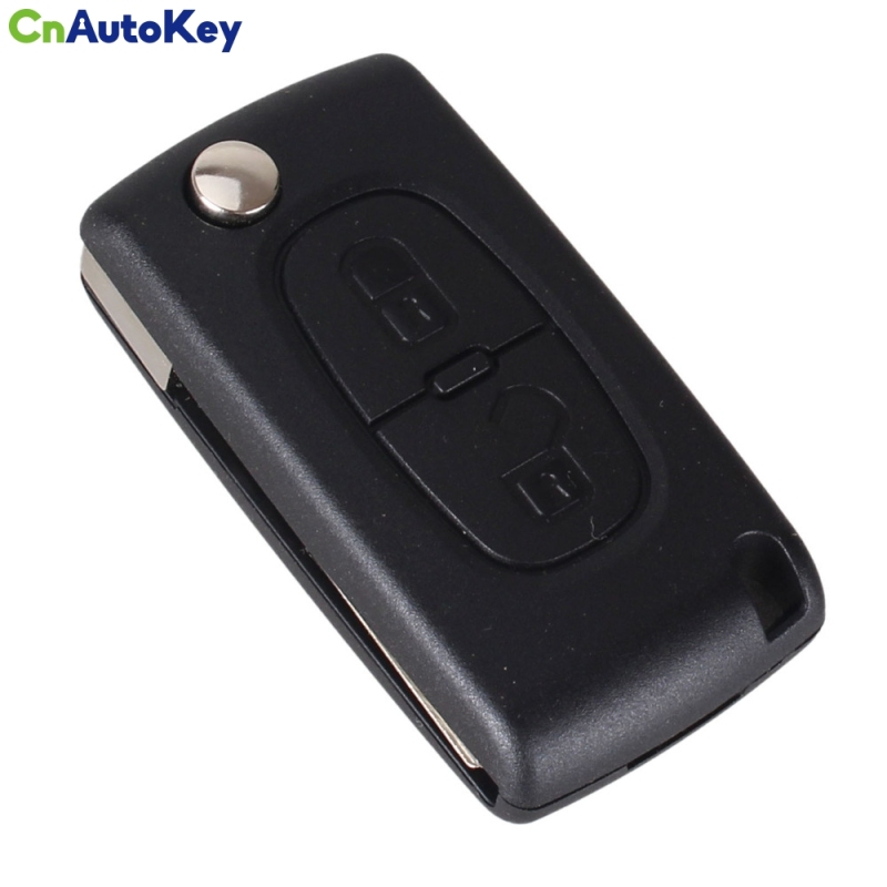 CS009001 2 Button Remote Flip Floding Key Shell Cases Fob For Peugeot 107 207 307 307S 308 407 607 2BT DKT0269 CE0536