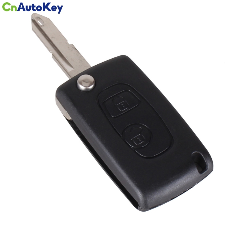 CS009003 Modified New Style 2 Buttons Folding Key Blank Remote Case Cover For Peugeot 206 306 406 Flip Key Shell