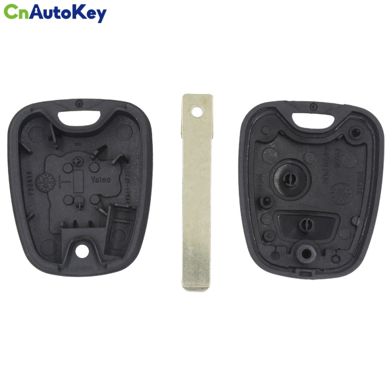 CS009014 2 Buttons Remote Key Case Shell Fob For Peugeot 307 Car Key VA2 Blade Without Groove