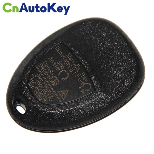 CN013010 5buttons 315mhz New Remote Start Keyless Entry Key Fob Clicker Transmitter Control for Chevrolet CMG OUC60270