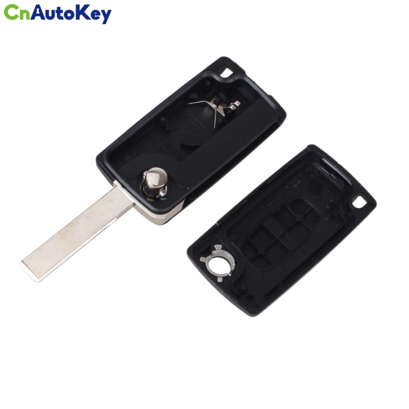 CS009001 2 Button Remote Flip Floding Key Shell Cases Fob For Peugeot 107 207 307 307S 308 407 607 2BT DKT0269 CE0536