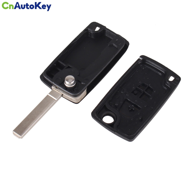 CS009020 2 Buttons Remote Key Shell Case Folding Flip Fob For PEUGEOT 107 207 307 407 607 1007