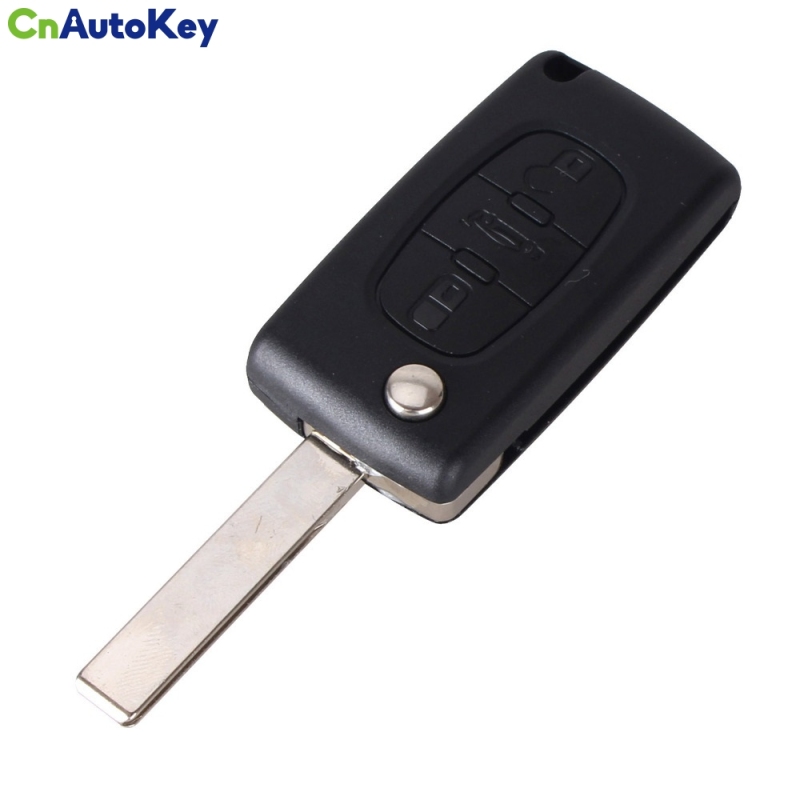 CS009025 3 Button Remote Flip Folding Key Shell Case Fob For Peugeot 307 407 308 607 CE0523 New