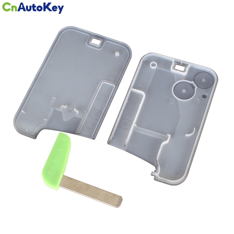 CS010010 New Replacement 2 Button Remote Key Card Shell Case Smart Card Key Case For RENAULT Laguna