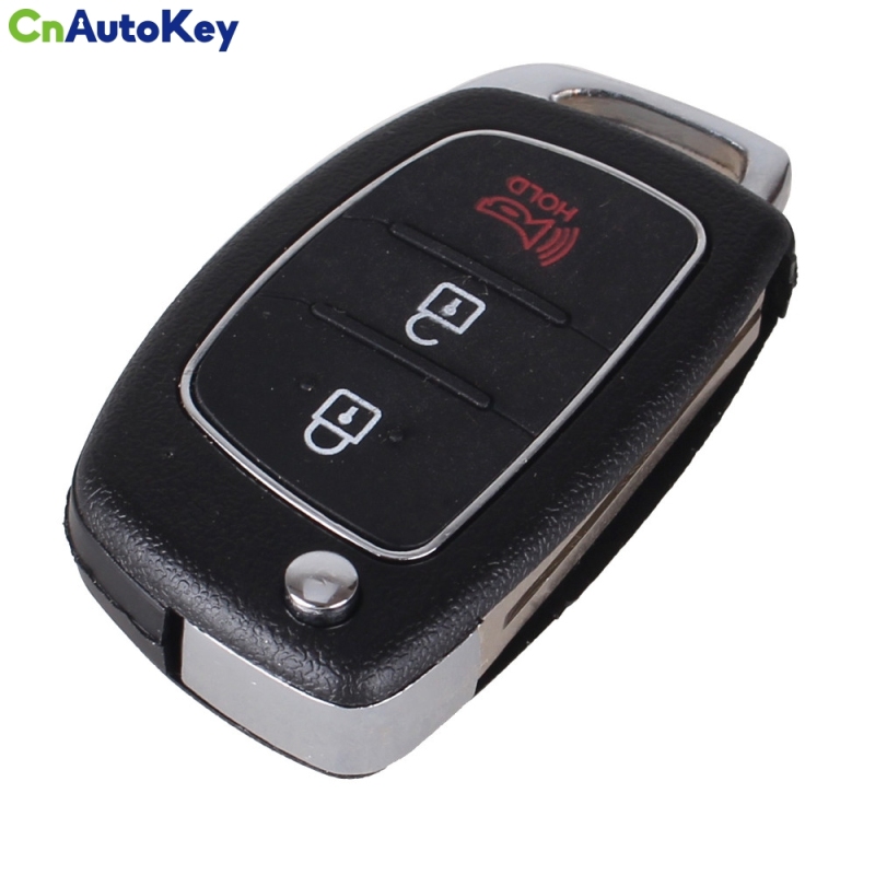 CS020010 3 Buttons Flip Folding Remote Key Shell Fob Key Case For Hyundai SANTA FE IX35 IX45 Accent I40 With LOGO