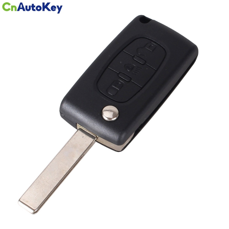 CS016021 3 Button Remote Flip Folding Key Shell Case Fob For CITROEN C2 C3 C4 C5 C6 PICASSO CE0536 HU83