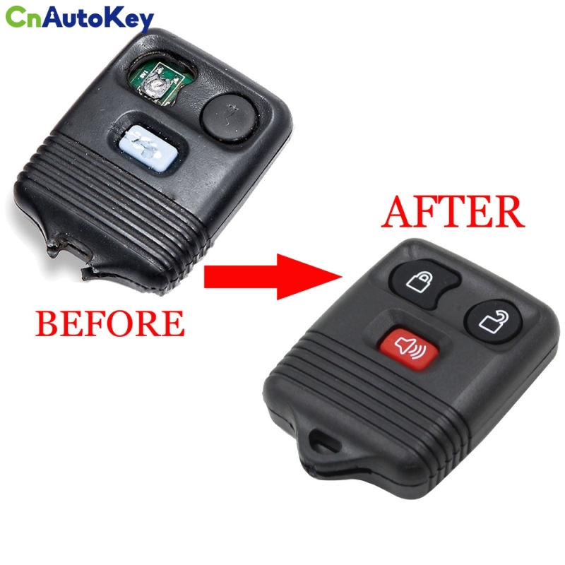 CS018003 Remote 3 Buttons 2+1panic Car Keys Shell Cover Case Fob Clicker Transmitter Control Case Styling For Ford