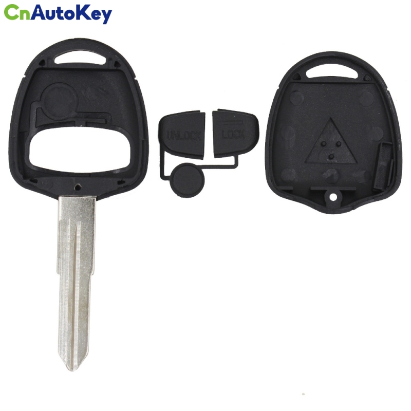 CS011003 Replacement 2 Buttons Transponder Car Key Remote Case Fob Cover Shell Blank on Right Blade For Mitsubishi Grandis