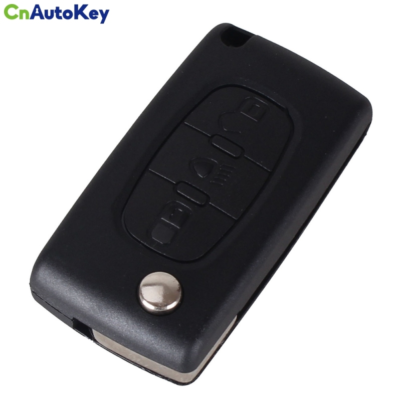 CS016021 3 Button Remote Flip Folding Key Shell Case Fob For CITROEN C2 C3 C4 C5 C6 PICASSO CE0536 HU83