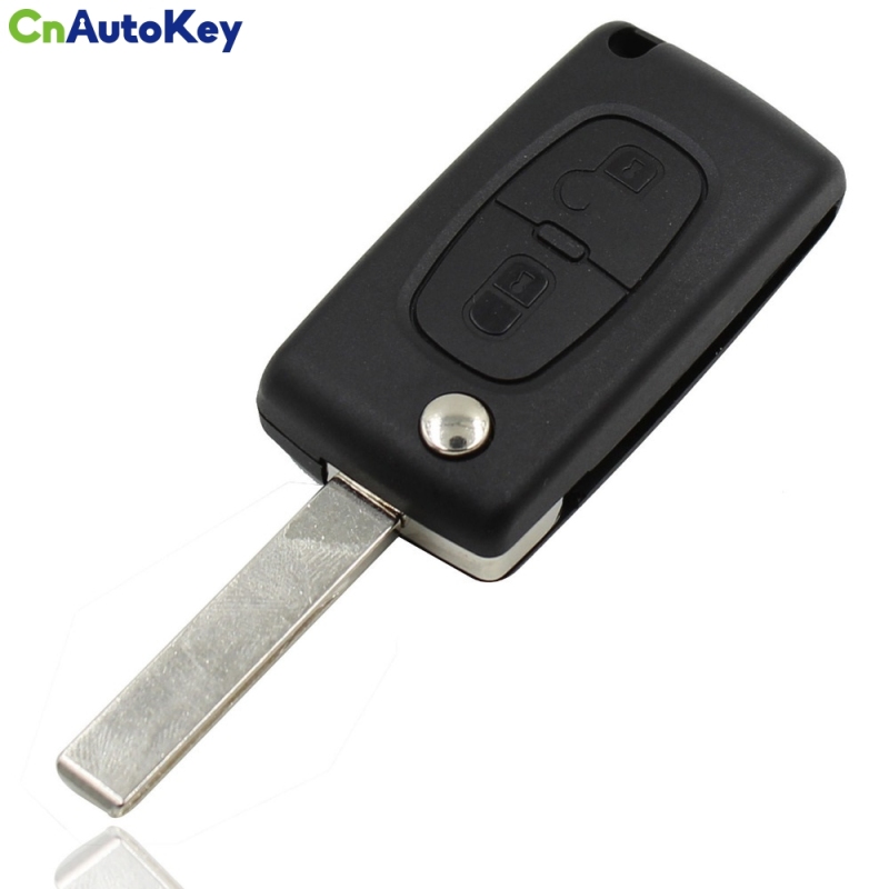 CS016011 Flip Folding 2 Button Remote Key Case Shell For Citroen C2 C5 C3 C4 C6 C8 CE0523 With Groove