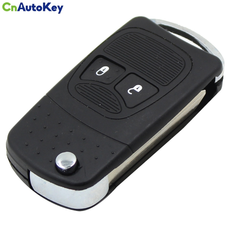 CS015005 2 Buttons Uncut Blade Remote Car Key Refit Cover Shell For Chrysler Town &amp; Country For Dodge Caravan Flip Folding Key