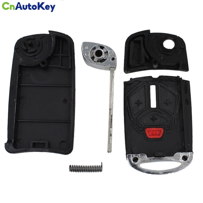 CS011014 Folding Flip Remote Key Shell Case fob Key For Mitsubishi Galant Eclipse Endeavor Outlander 4 Buttons Right Blade