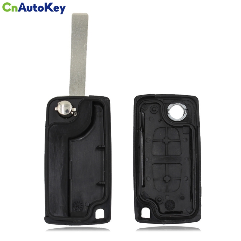 CS016011 Flip Folding 2 Button Remote Key Case Shell For Citroen C2 C5 C3 C4 C6 C8 CE0523 With Groove