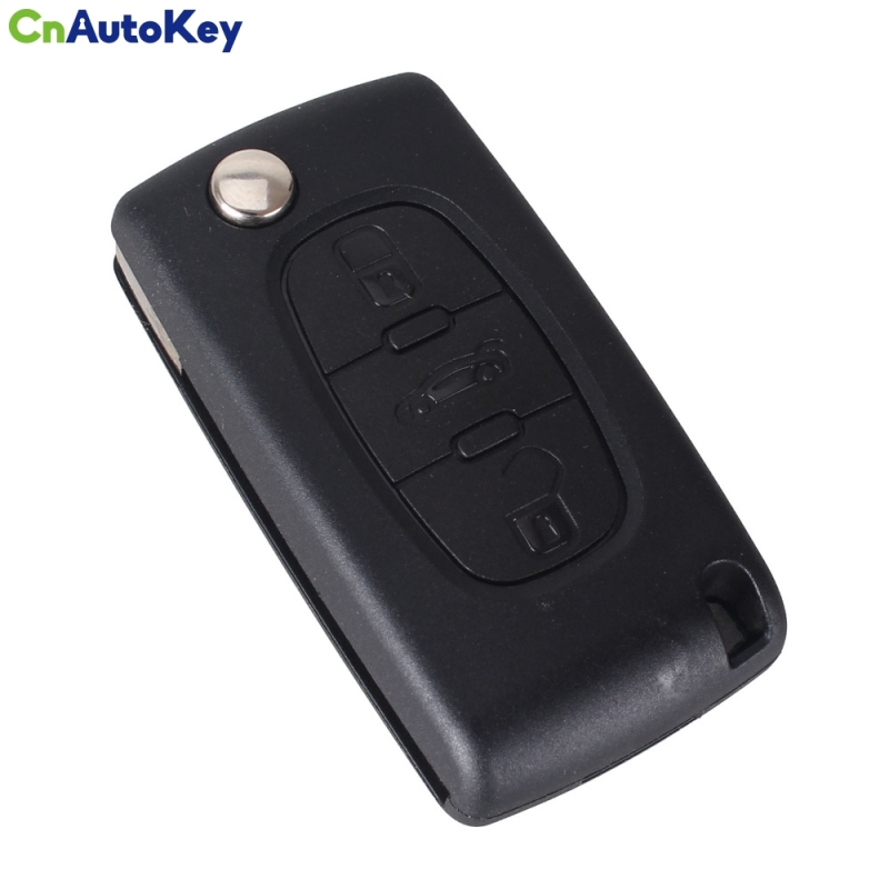 CS016020 3 Button Remote Flip Folding Key Shell Case Fob For Citroen 307 C2 C3 C4 C5 6 CE0523 No Battery Holder