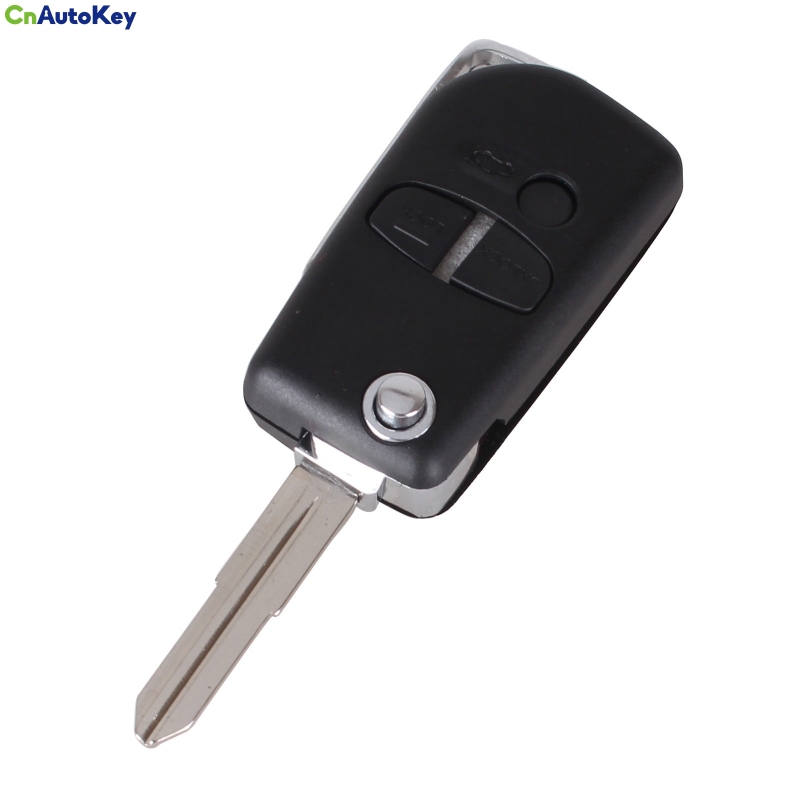 CS011011 Modified 3 Buttons Flip Folding Remote Car Key Shell Case For Mitsubishi Lancer Outlander Uncut Right Blade