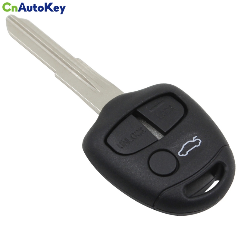 CS011012 Replacement 3 Buttons Car Key Remote Case Fob Cover Shell Blank on Right Blade For Mitsubishi with MIT8 blade Pajero