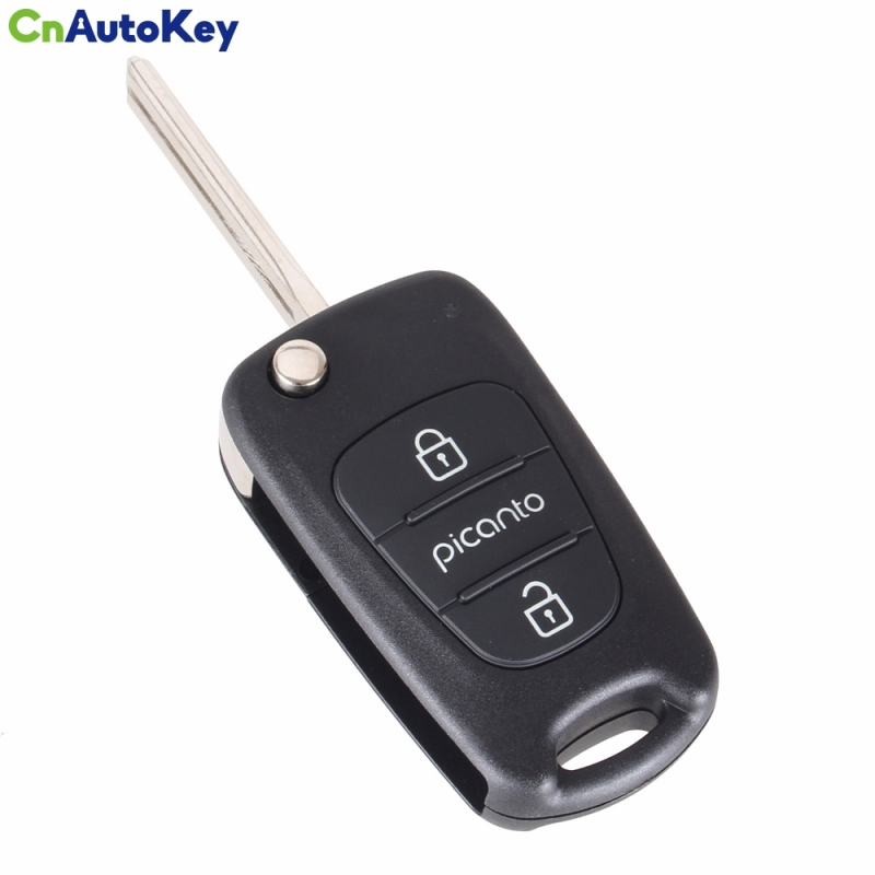 CS051006 New 3 Buttons Flip Folding Remote Key Shell For KIA Picanto Remote key Case Fob
