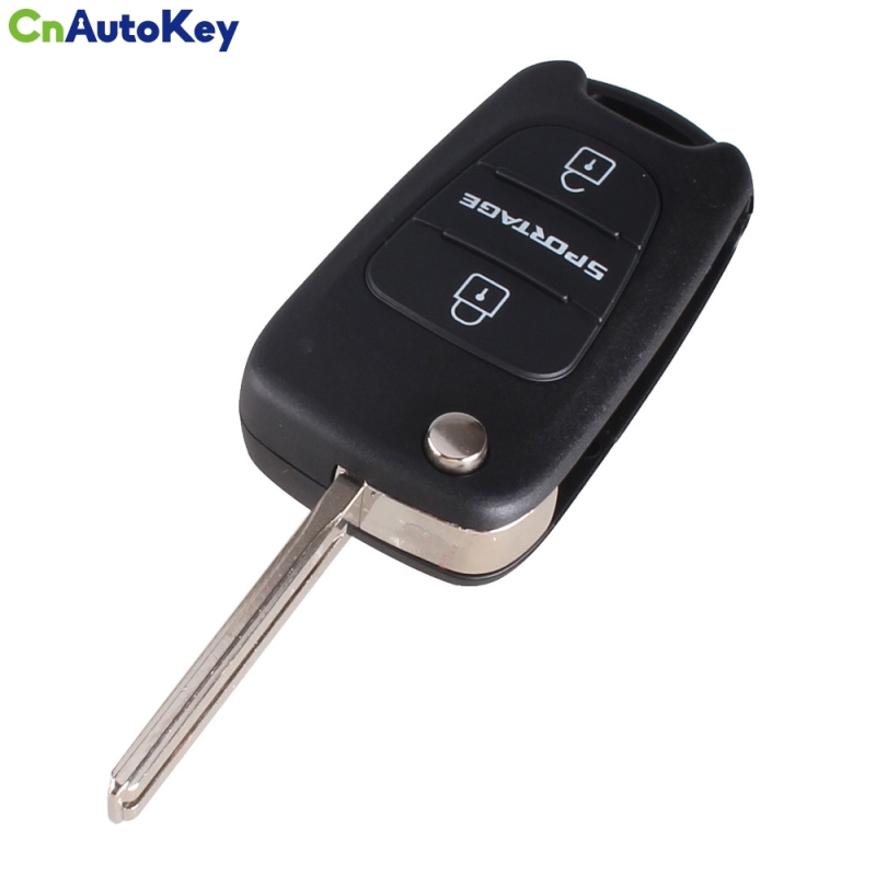 CS051001 3 Buttons Car-styling Flip Folding Remote Key Shell Blank Case Replacement For Kia Sportage