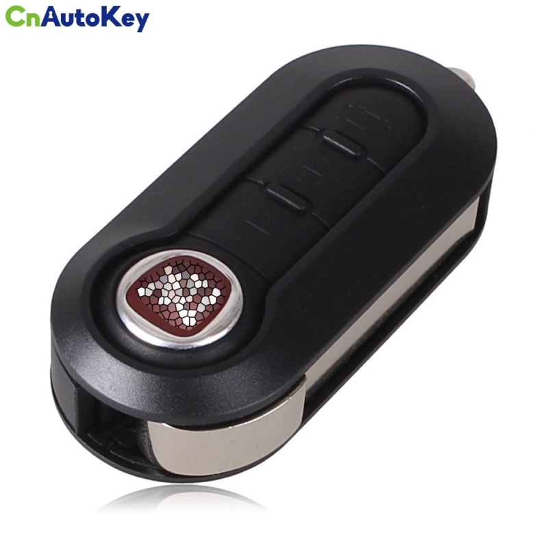 CS017003 High Quality Folding Shell Key Fit For Fiat 500 - Fiat 3 Button Flip Remote Key Blank 4 Color
