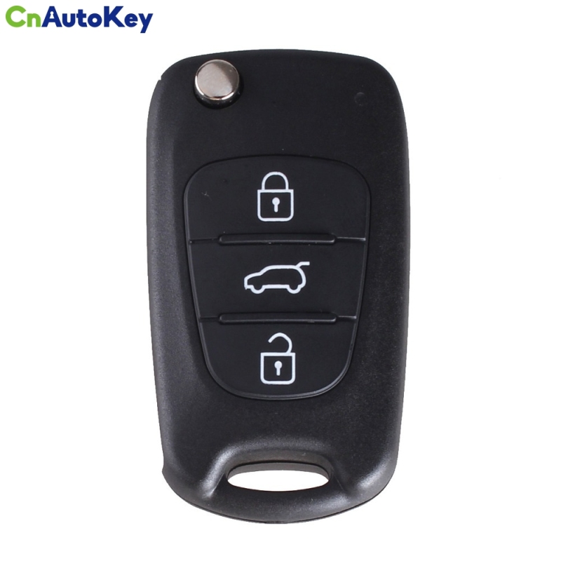 CS051003 3 Buttons Flip Folding Key Shell Case For KIA K2 K5 Sportage Cerato Rio Uncut Blade Remote Auto Accessories