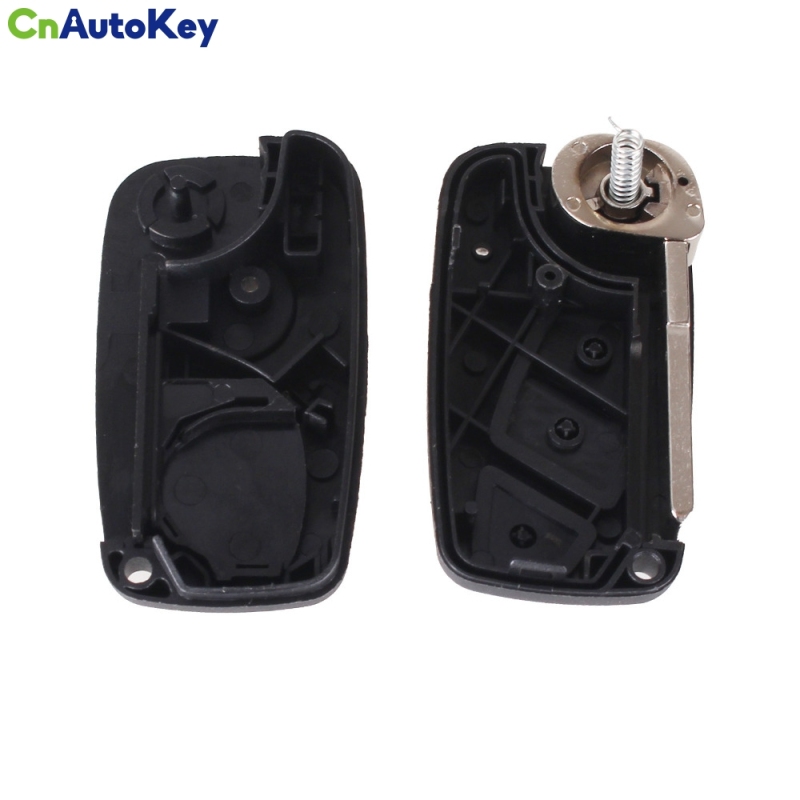 CS017005 Flip Folding Remote 3 Buttons Car Cover Key Shell For FIAT Punto Ducato Stilo Panda Idea Doblo Bravo Black