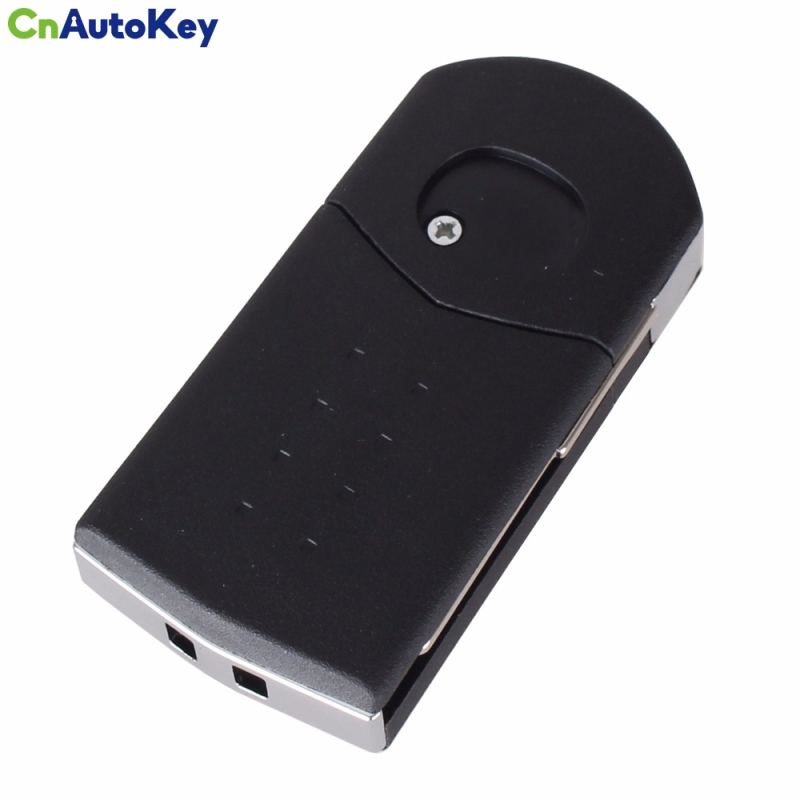 CS026005 3 BUTTON REMOTE FOLDING FLIP KEY SHELL CASE FOB PAD FOR MAZDA 2 3 5 6 RX8 MX5 With LOGO