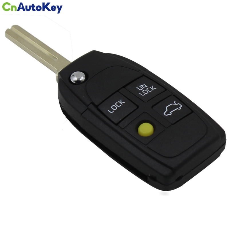 CS050004 4 Button Remote Case Flip Key Shell Fit For Refit VOLVO S40 V40 C70 S60 S80