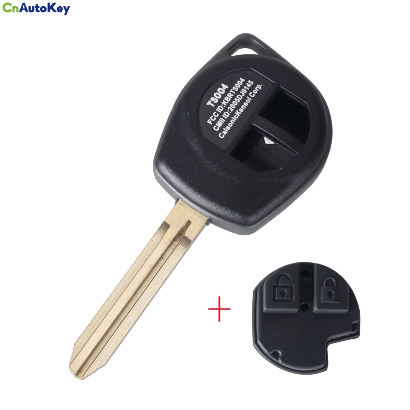 CS048003 Remote Key Shell Fob fit for SUZUKI Grand Vitara Swift Liana Shell Fob 2 Button With Key Pad Auto Parts +Logo