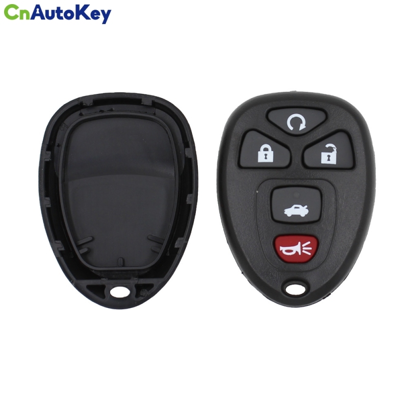 CS019006 5 Buttons Car Replacement Case Keyless Entry Remote Start Control Key Fob Cover