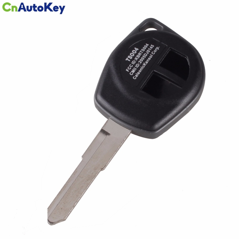 CS048001 2 Button Remote Key Fob Shell Case Replace For SUZUKI Grand Vitara Swift With LOGO + Rubber Pad