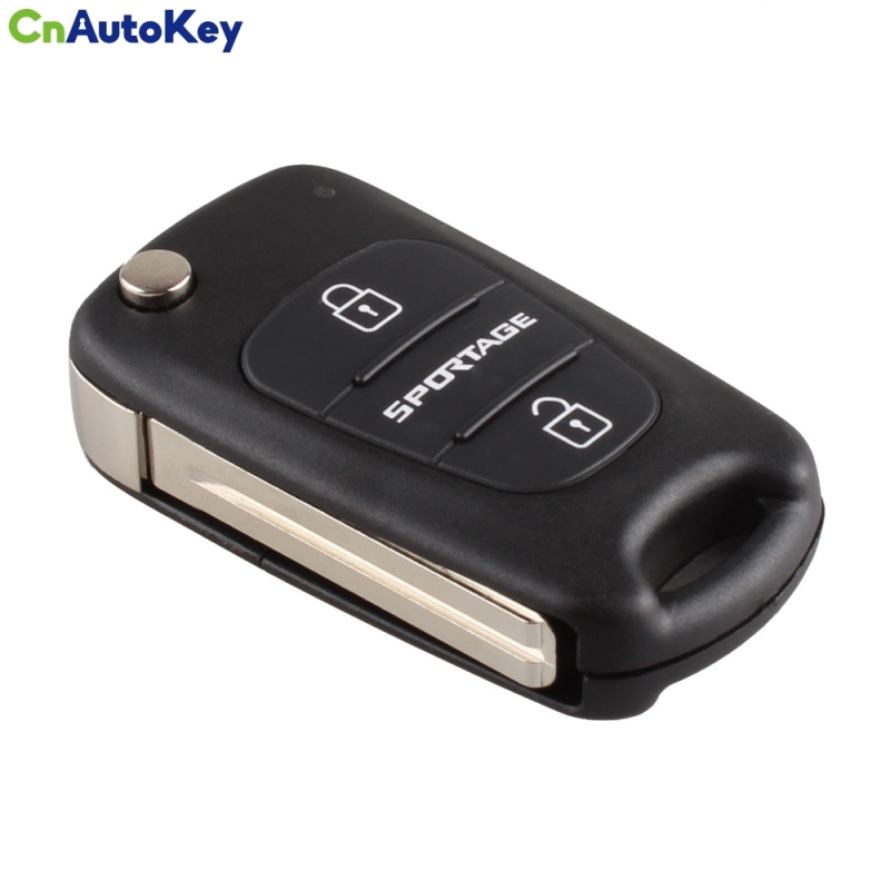 CN051002 NEW Folding Flip Remote Key Fob 2 Button 433MHz ID46 For Kia Sportage