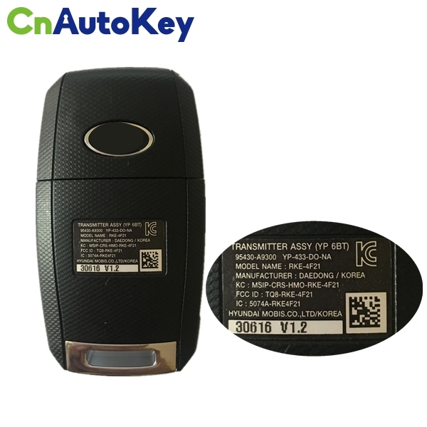 CN051015 2015-2016 KIA Sedona Remote Flip Key 6 Buttons TQ8-RKE-4F21