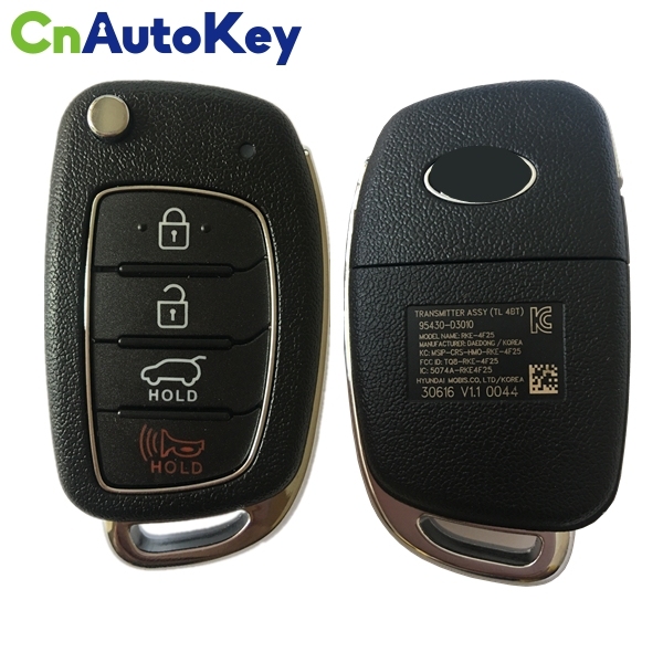 CN020041 2016 OEM Hyundai Tucson Remote Flip Key 3 +1 button 433MHZ Fcc# TQ8-RKE-4F25 95430-D3010