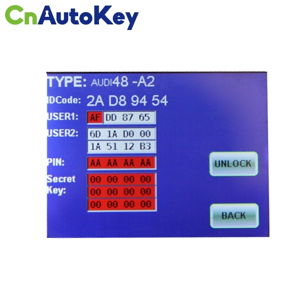 AC06002 AUDI（A2）TP25 ID48 Chip