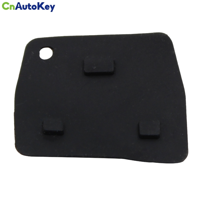 CS007051 3 Buttons Car Remote Entry Key Fob Black Rubber Pad Replacement For Toyota