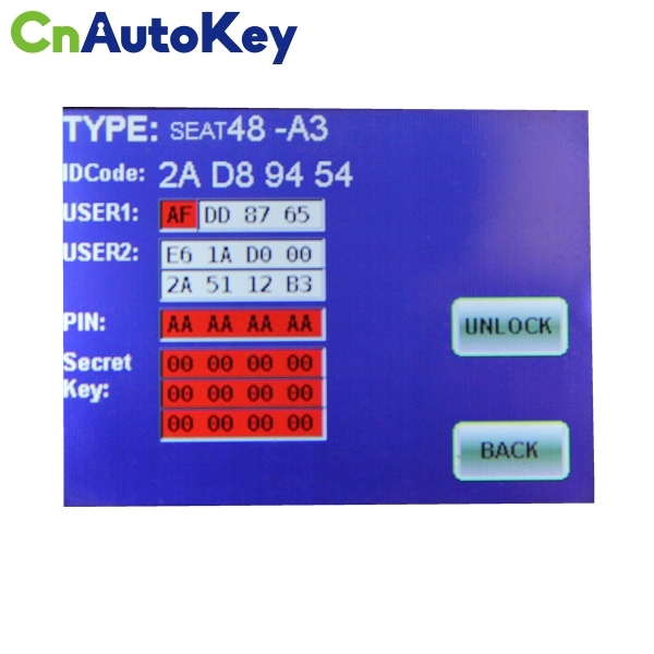 AC06003 SEAT（A3）TP22 ID48 Chip