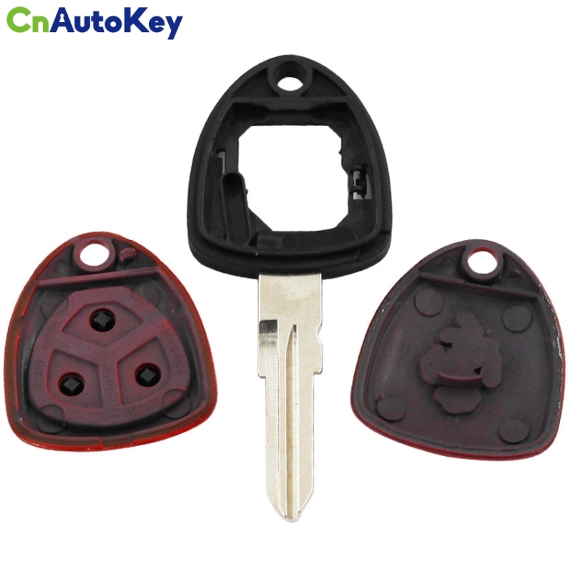 CS094003 3 Buttons Replacement Blank Fob Key Case Remote Smart Key Shell for Ferrari 458 612 599 Right Blade