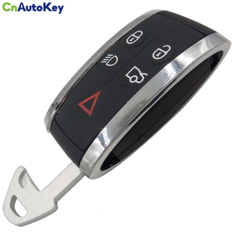 CS025001 Free Shipping Smart Card 5 Buttons Remote Car Key Shell Blank Uncut Fob Replacement Case for Jaguar X S-Type XF XK