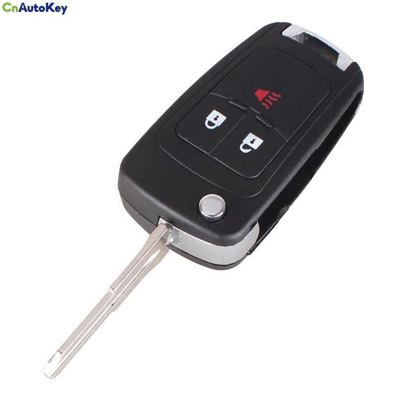CS014008 Replacement Folding 3 Buttons Remote Key Case Shell for CHEVROLET Cruze Spark Flip Remote Key Fob 3 Button
