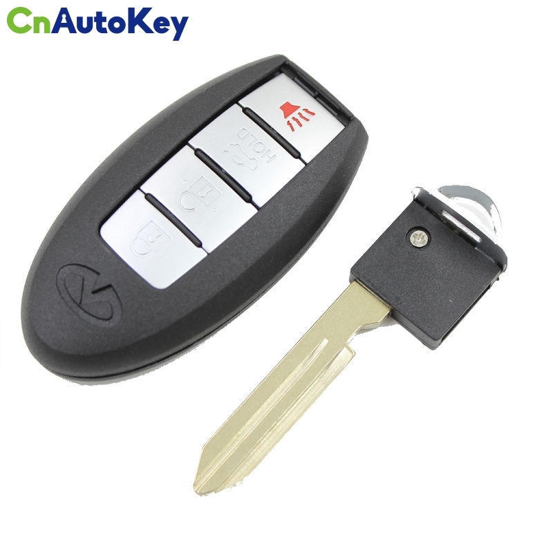 CS021006 4 BTN Car Remote Key Shell Case For Infiniti G37 Without Side Groove Fob Key Cover For Infiniti Fob Case Key Shell Cover