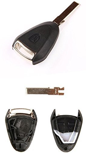 CS005004 2 Buttons Porsche Key Replacement Remote Fob Case Shell Cover with Blank Key for 911 Cayman Boxster  GT