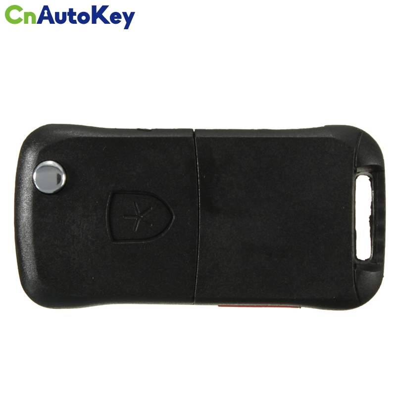 CS005008 3+1 Button + Panic Remote Key Fob Case Shell With Blade For Porsche Cayenne 03-11