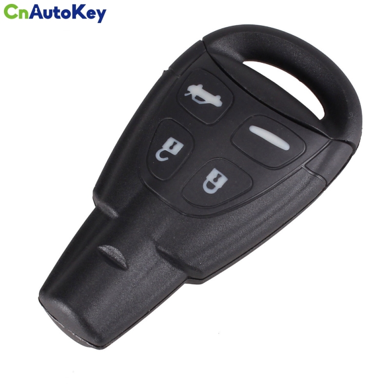 CS056001 4 Button Plastic Button Replacement Remote Shell Case For Saab 9-3 93 2003-2007 Car Key With Insert Blade