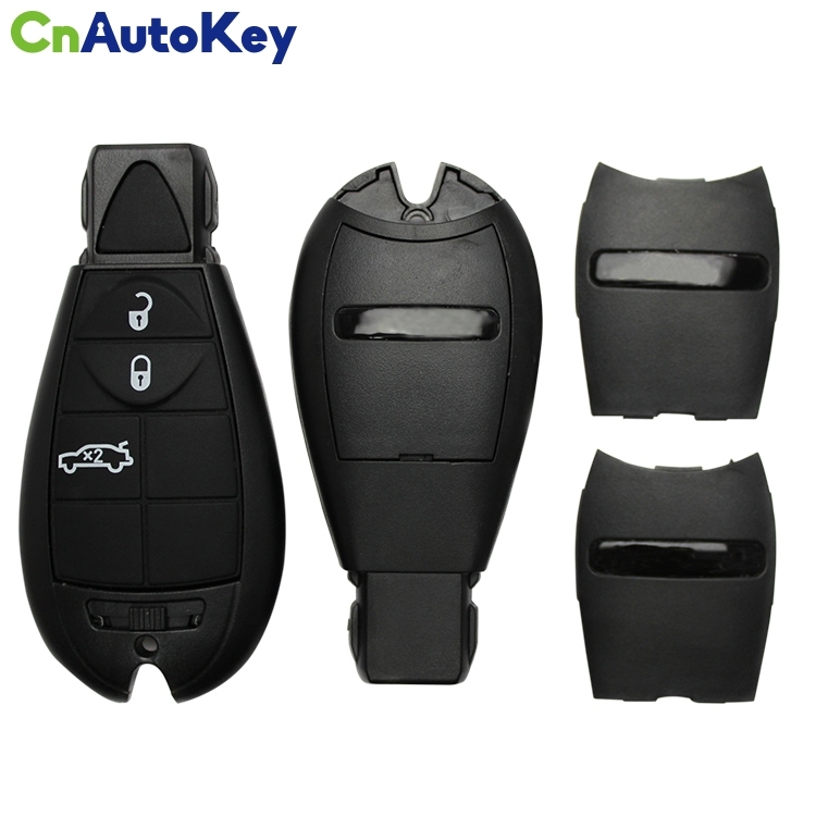 CS015028 3 Button Remote Case Smart Key Shell For Chrysler Dodge Jeep With Uncut Blade